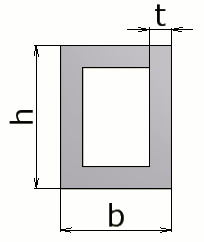 断面形状 角パイプ