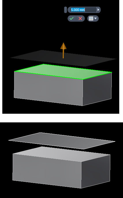 作業フィーチャ - 作業平面